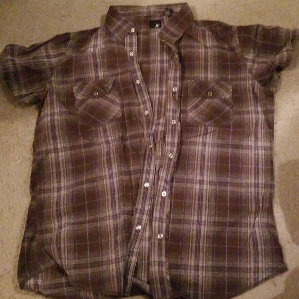 Mens Casual Button Up